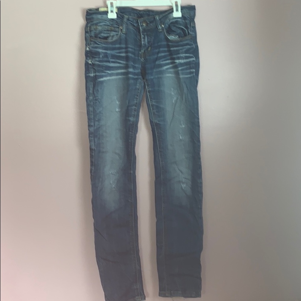 Distressed Denim Jeans